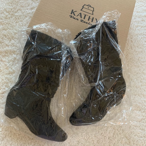 NWT Kathy Van Zeeland Black Boot NWT - Picture 6 of 8